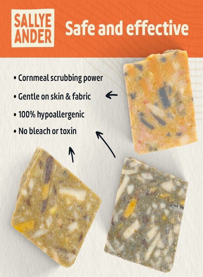 SALLYEANDER Hogwash! Soap - 1 Bar - Laundry Treatment Scrub - All-Natural Handmade Soap - Cornmeal Hand Wash - Image 4